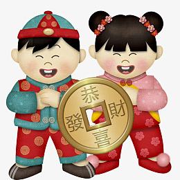 恭喜发财福娃