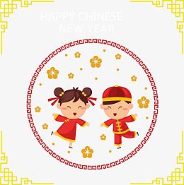 金融玉女中国除夕海报