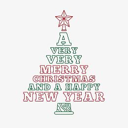 圣诞节字体设计