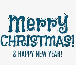 圣诞祝福语手写字体矢量图