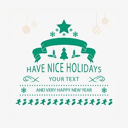 绿色圣诞节背景矢量素材