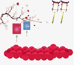 喜庆节日素材祥云灯笼