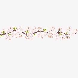 樱花 花纹 淡粉色