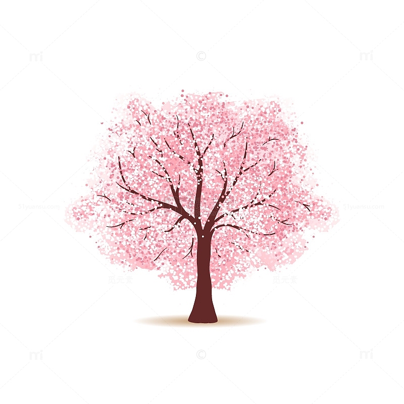 粉色樱花树