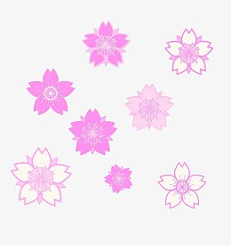 樱花花瓣png素材