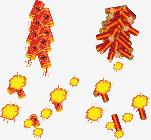 新年炮竹声声响素材免费下载_觅元素