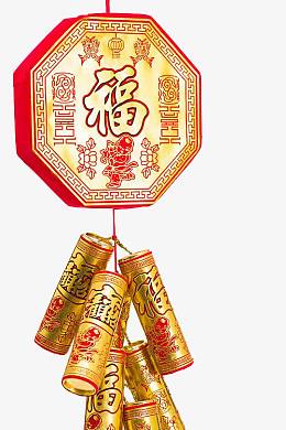 春节炮竹装饰素材