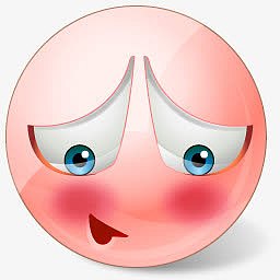 可爱表情表情元素 qq害羞表情