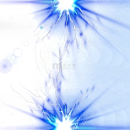 蓝色闪电光效