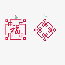 边框中国结图案
