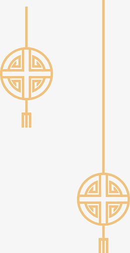 黄色中国结
