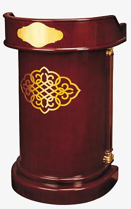 中国结花纹讲台