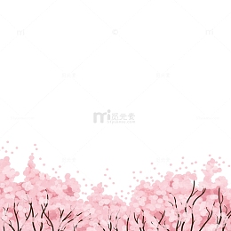 绚烂粉色樱花海