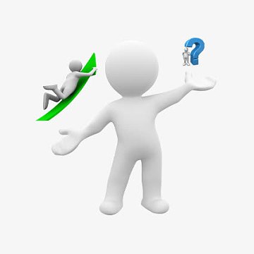 3d小人箭头问号