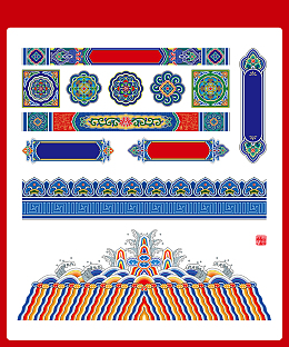 矢量古典花纹
