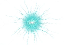 蓝色炸裂的光效