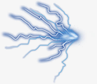 深蓝色雷电素材免费下载_觅元素