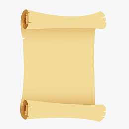 矢量古代卷轴纸信纸
