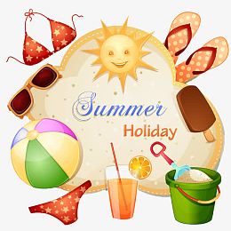 夏日卡通元素