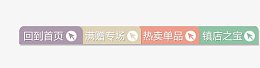 唯美精美淘宝店铺首页分类标题栏