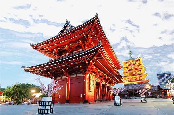 日本浅草寺建筑