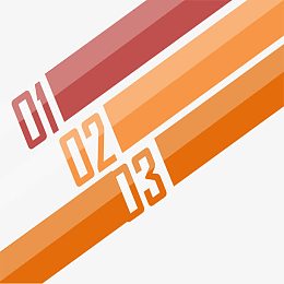 橙色数字标签