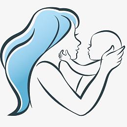 母婴绘画插画
