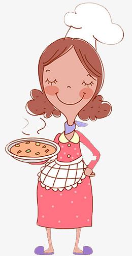 卡通手绘妈妈做的饭菜