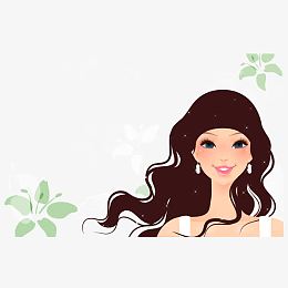 美丽女孩矢量素材