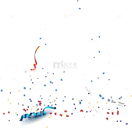 精美彩色碎纸矢量