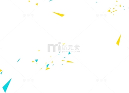几何漂浮物彩色