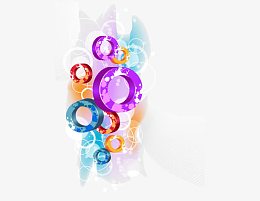 彩色几何背景装饰