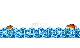 传统水纹鲤鱼