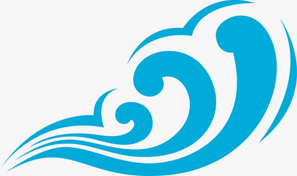 水纹边款纹理矢量图