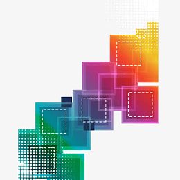 渐变几何形背景装饰矢量图