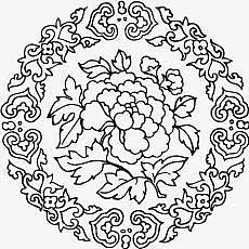 中国风花纹底纹矢量素材
