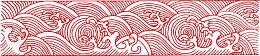 中国风海浪浪花边框底纹