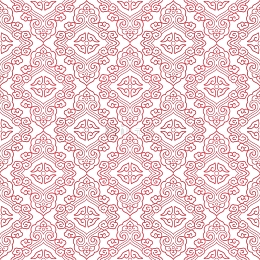 矢量中国风花纹背景红色