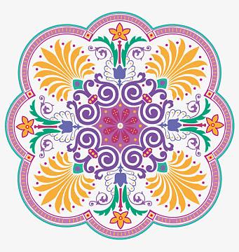 png青花图纹素材图片png矢量图案素材png中国风祥云装饰png素材png