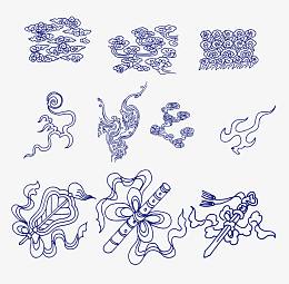 青花瓷吉祥花纹