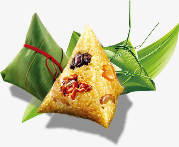 肉粽端午粽子矢量图