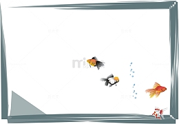 简洁水彩笔相框免费图片