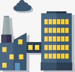 扁平化工厂设备建筑