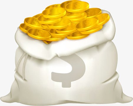 金色钱袋素材_金色钱袋图片元素-觅元素