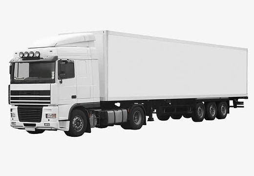 白色大货车