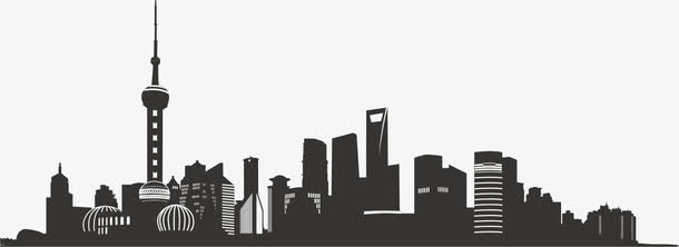 城市高楼剪影矢量北京剪影素材免费下载_觅元素