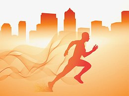 抽象城市背景亚军剪影