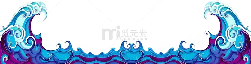 中国风海浪