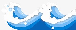 卡通海浪素材图片