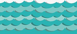 卡通海浪浪花底纹